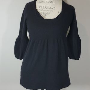 Vince Cashmere Sweater Black Size M peplum